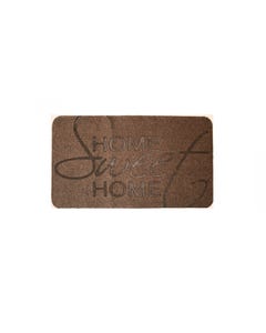 Zeli zerbino home sweet home marrone 40x70 cm