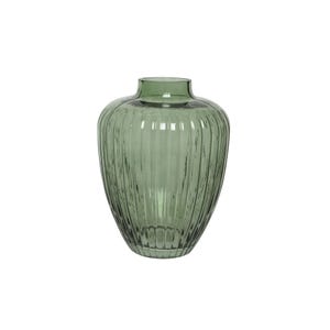 Sandy vaso H25 cm in vetro verde