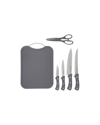 Cut set tagliere con coltelli e forbici