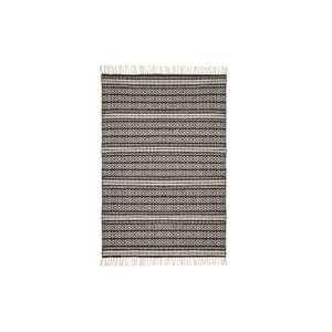 Dehli tappeto bianco e nero orientale 120x170 cm