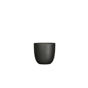 Tusca portavaso in ceramica nero Ø19,5 cm