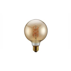 Globo lampadina vintage LED 5W oro Ø12 cm