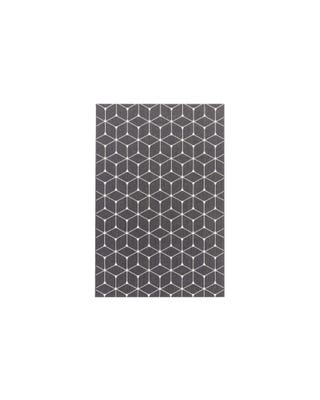 Essenza Cube tappeto nero geometrico 200x290 cm
