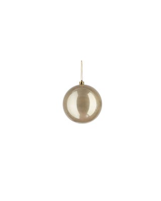 Pearl sfera natalizia grigio perla Ø14 cm