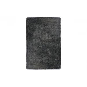 Glitter tappeto nero tinta unita 160x230 cm