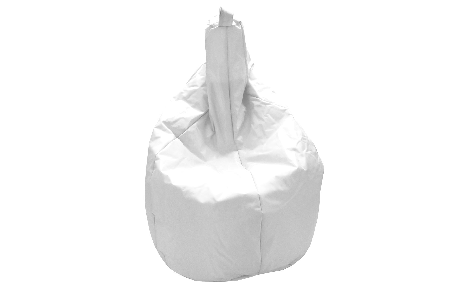 Pera pouf in nylon bianco Ø70x120 cm