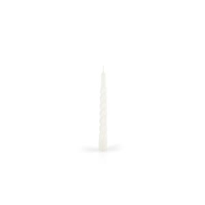 Torciglione set 3 candele bianche H21 cm