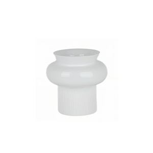 Prince vaso H26 cm in resina bianca