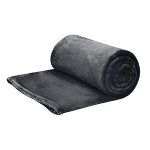 Soft Flannel plaid grigio scuro 130x160 cm