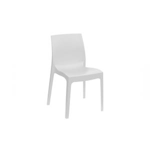 Loft sedia in polipropilene grigio bianco opaco