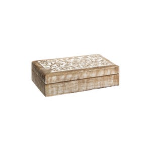 Ritual scatola small in legno decori a intaglio