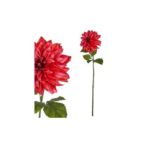 Dalia fiore artificiale rosa H74 cm