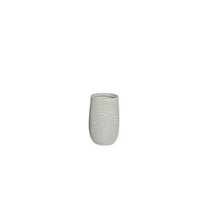 Wave vaso bianco in argilla H39,5 cm