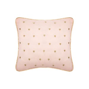 Golden Heart cuscino rosa motivo cuori 36x37 cm