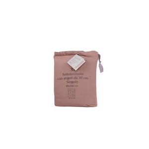 Bag Lenzuolo con angoli singolo cotone tortora