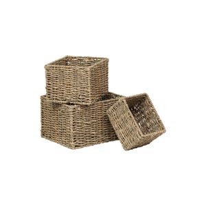 Seagrass Cube cesta in vimini 14x11 cm