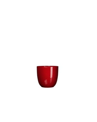 Tusca portavaso in ceramica rossa Ø13,5 cm