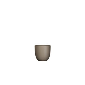 Tusca portavaso in ceramica tortora Ø13,5 cm