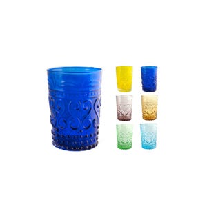 Fiesole bicchiere acqua in vetro colorato 260 ml